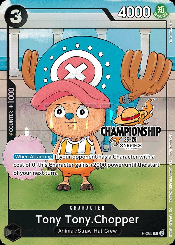 Tony Tony.Chopper (P-065_p2) Alt Art One Piece card