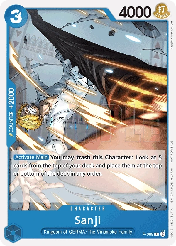 Sanji (P-068) One Piece card