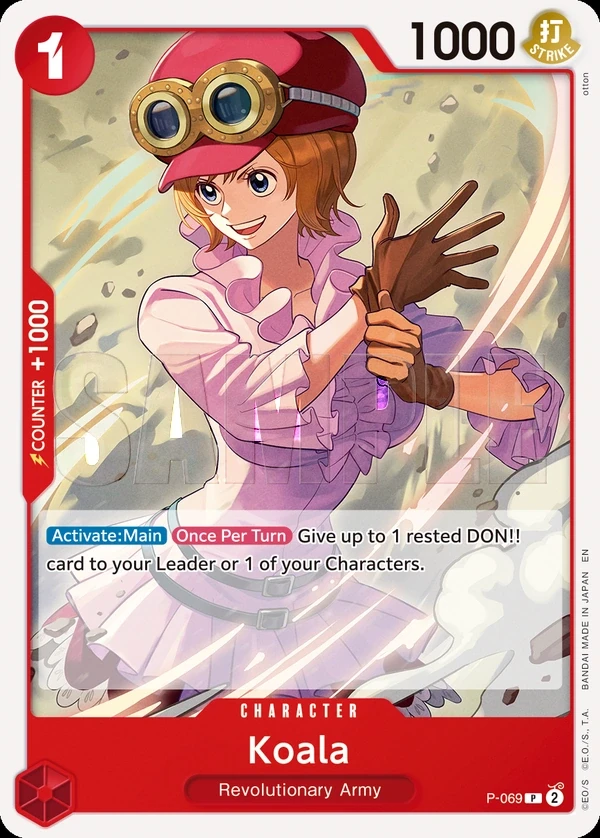Koala (P-069_r1) Reprint One Piece card