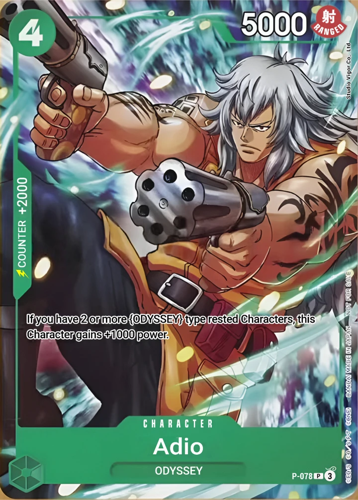 Adio (P-078) One Piece card