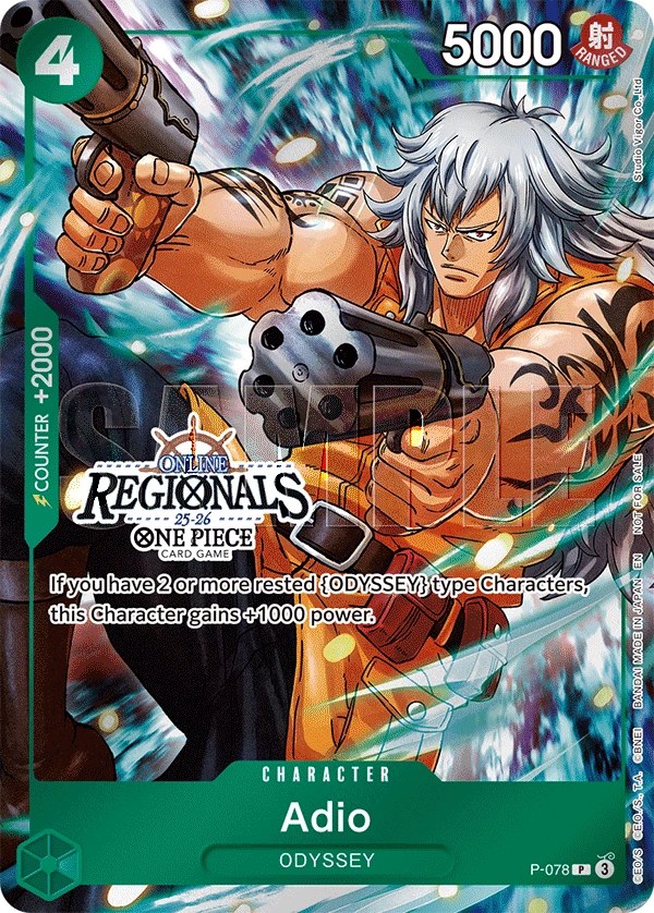 Adio (P-078_p3) Alt Art One Piece card