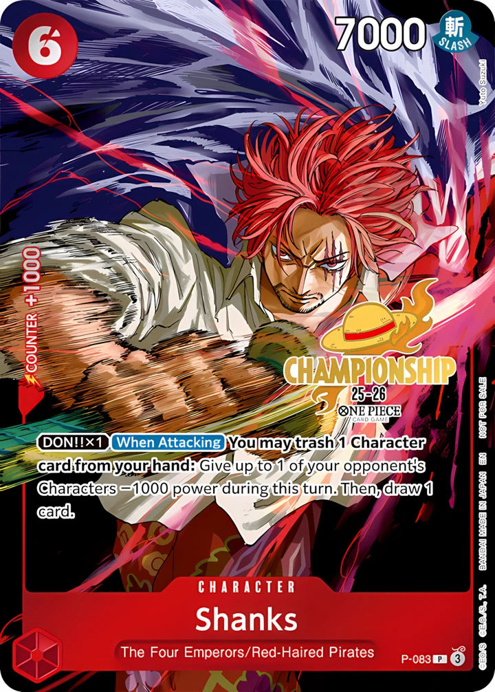 Shanks (P-083_p1) Alt Art One Piece card