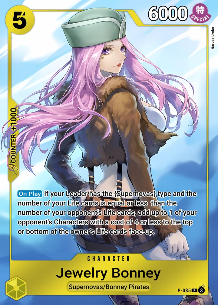 Jewelry Bonney (P-085_r2) Reprint One Piece card