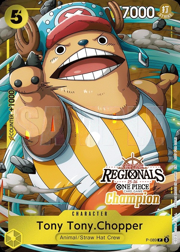 Tony Tony.Chopper (P-089_p2) Alt Art One Piece card