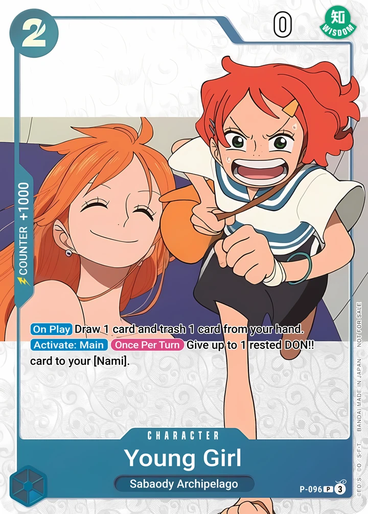 Girl (P-096) One Piece card