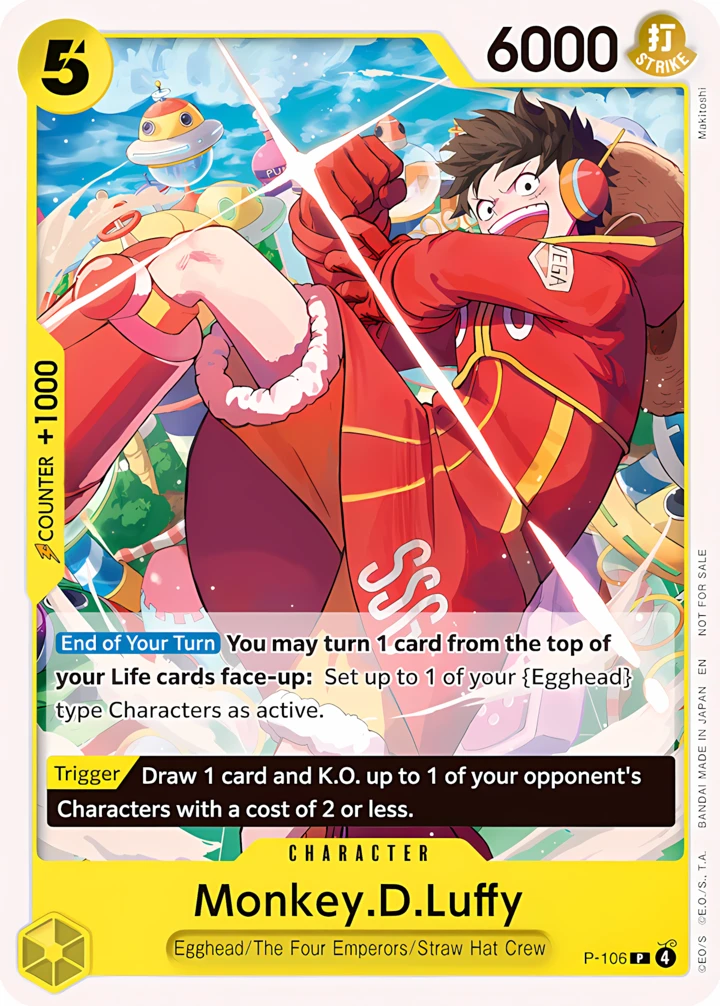 Monkey.D.Luffy (P-106) One Piece card