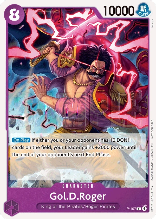 Gol.D.Roger (P-107) One Piece card