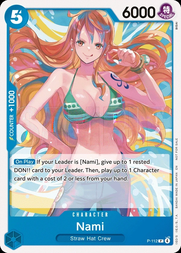 Nami (P-112) One Piece card