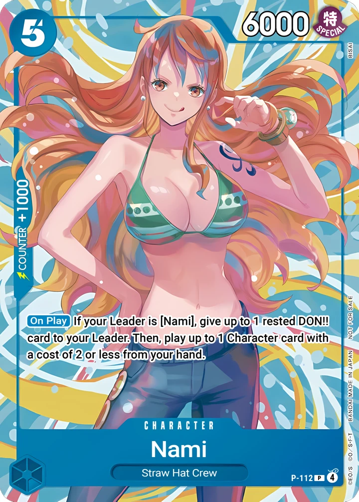 Nami (P-112_p1) Alt Art One Piece card