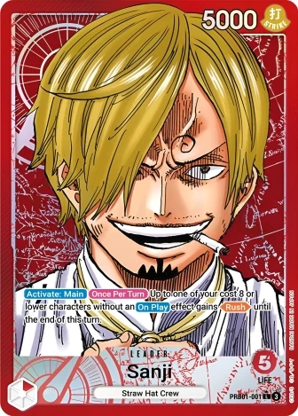 Sanji (PRB01-001) One Piece card