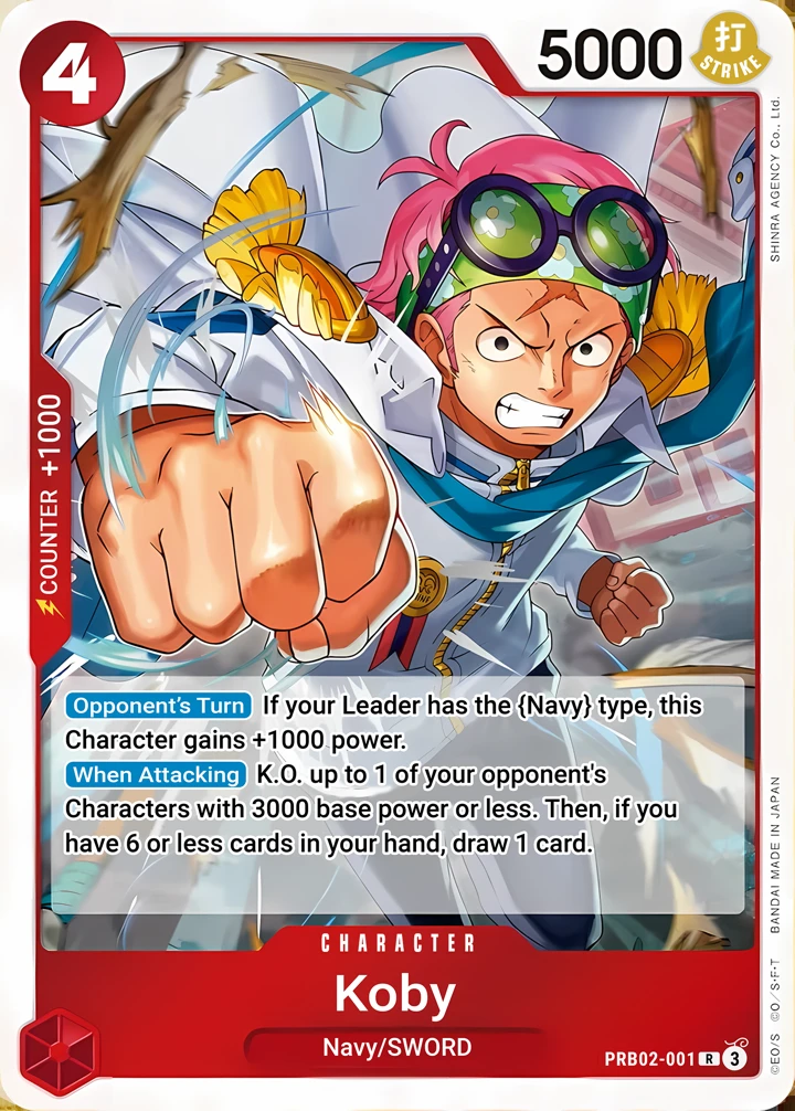 Koby (PRB02-001) One Piece card