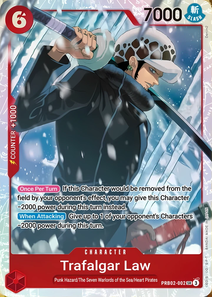Trafalgar Law (PRB02-002) One Piece card