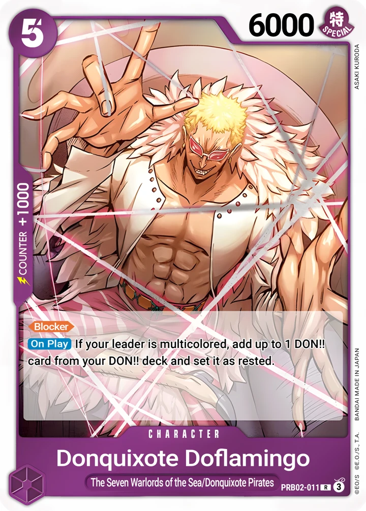 Donquixote Doflamingo (PRB02-011) One Piece card