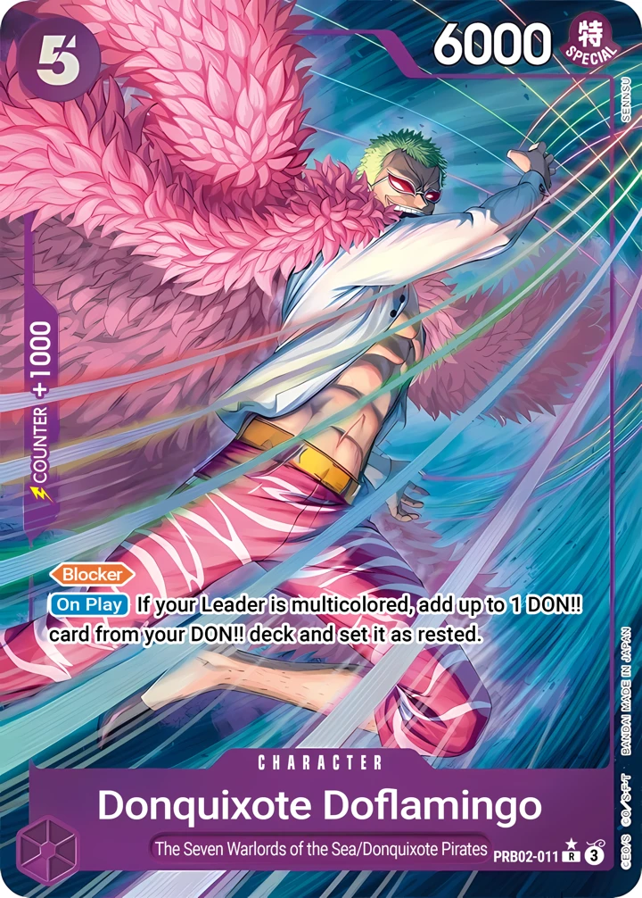 Donquixote Doflamingo (PRB02-011_p1) Alt Art One Piece card