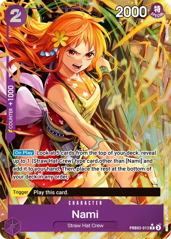 Nami (PRB02-012_p1) Alt Art One Piece card