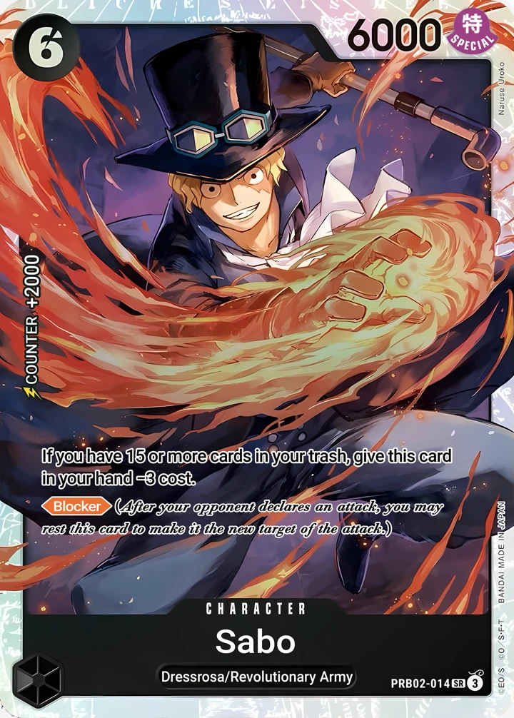 Sabo (PRB02-014) One Piece card