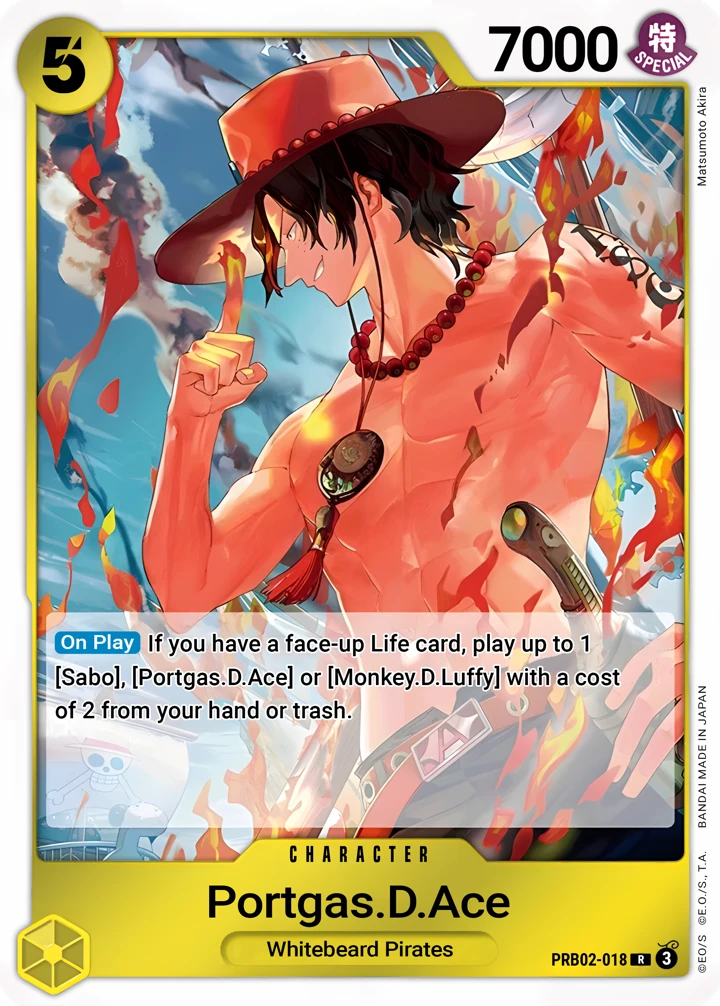 Portgas.D.Ace (PRB02-018) One Piece card