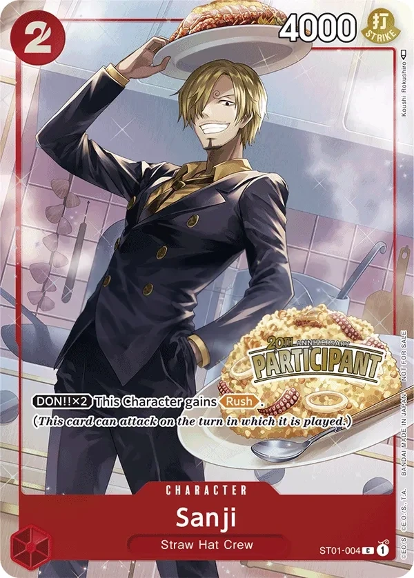 Sanji (ST01-004_p1) Alt Art One Piece card