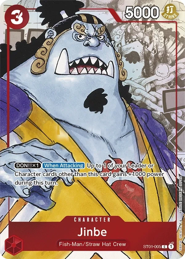 Jinbe (ST01-005_p1) Alt Art One Piece card