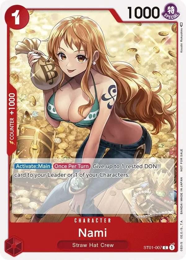 Nami (ST01-007_p2) Alt Art One Piece card