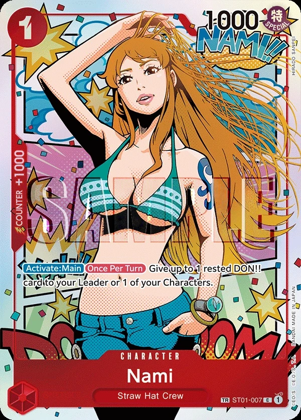 Nami (ST01-007_p3) TR One Piece card
