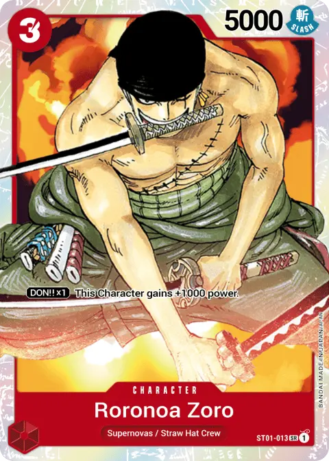 Roronoa Zoro (ST01-013) One Piece card