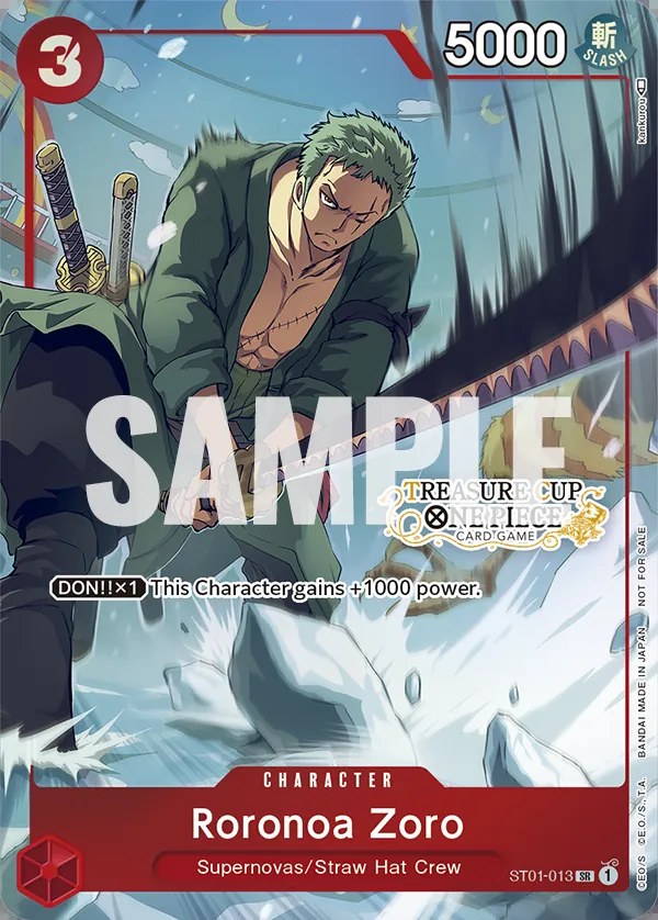 Roronoa Zoro (ST01-013_p1) Alt Art One Piece card