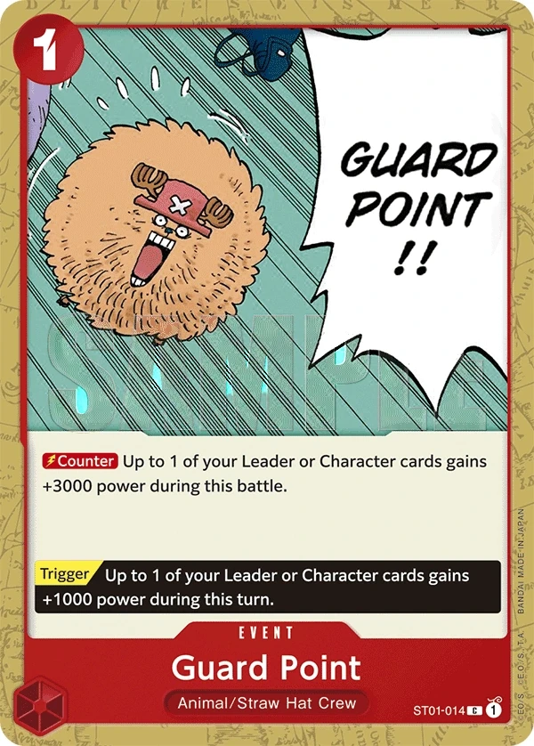 Guard Point (ST01-014_r1) Reprint One Piece card