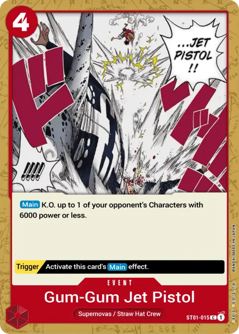 Gum-Gum Jet Pistol (ST01-015) One Piece card
