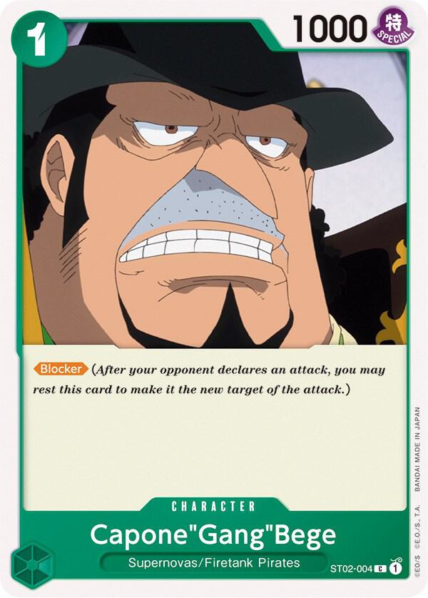 Capone"Gang"Bege (ST02-004_r1) Reprint One Piece card