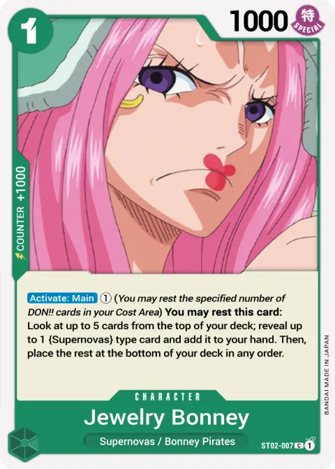 Jewelry Bonney (ST02-007) One Piece card
