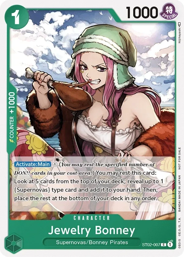 Jewelry Bonney (ST02-007_p1) Alt Art One Piece card