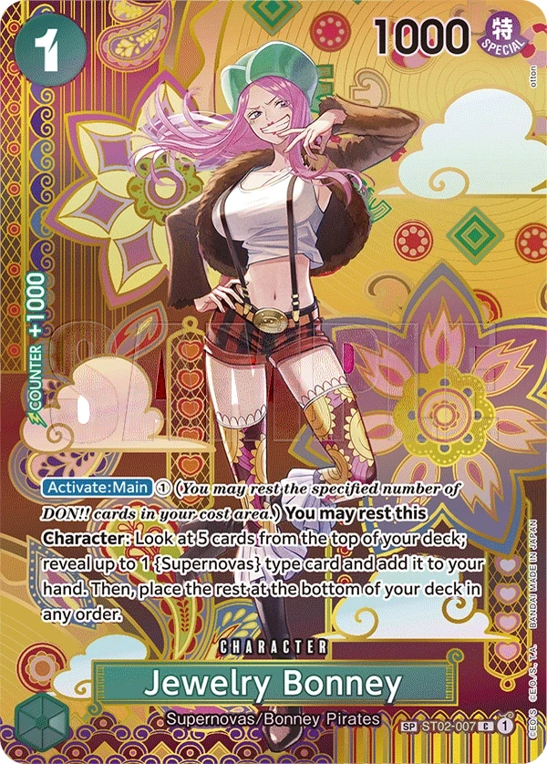 Jewelry Bonney (ST02-007_p2) SP One Piece card