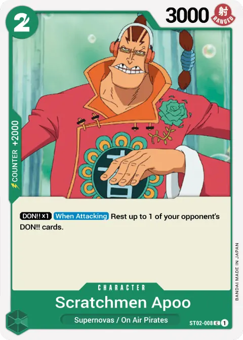 Scratchmen Apoo (ST02-008) One Piece card