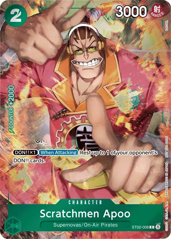 Scratchmen Apoo (ST02-008_p1) Alt Art One Piece card