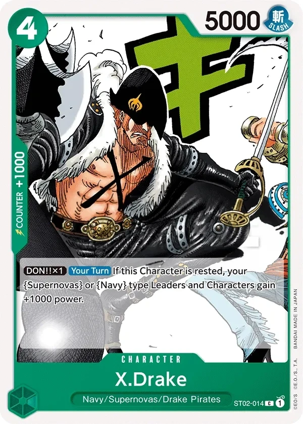 X.Drake (ST02-014) One Piece card