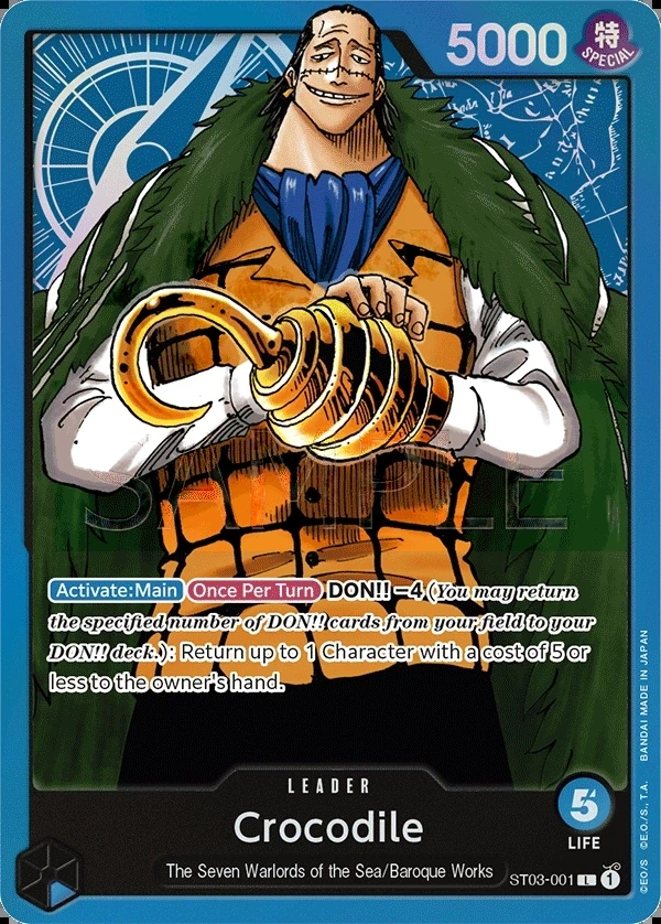 Crocodile (ST03-001) One Piece card