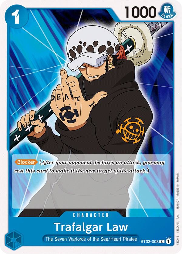 Trafalgar Law (ST03-008_r2) Reprint One Piece card