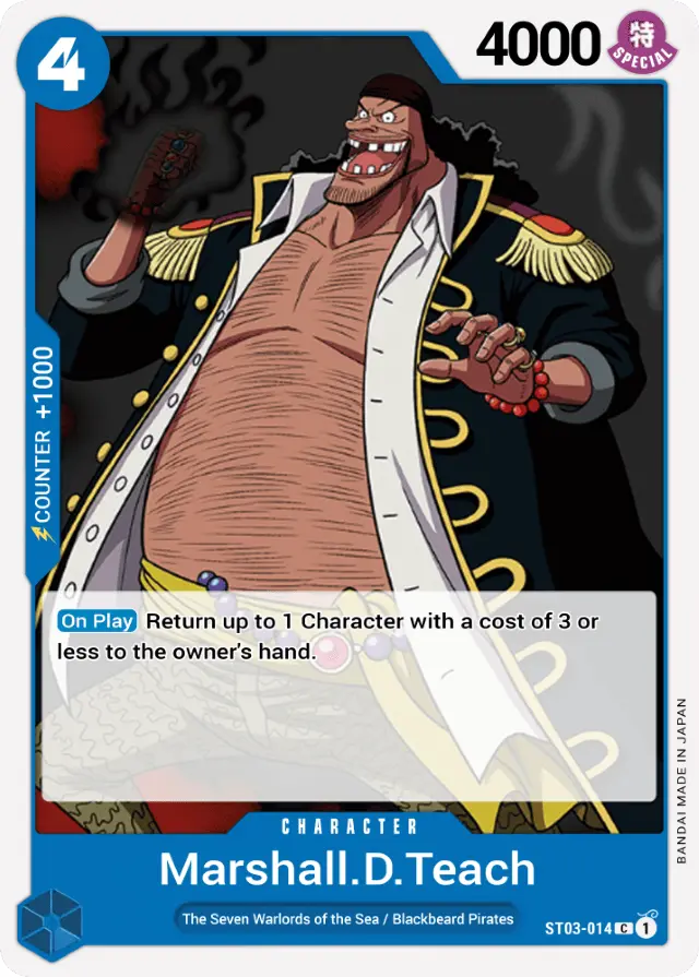 Marshall.D.Teach (ST03-014) One Piece card