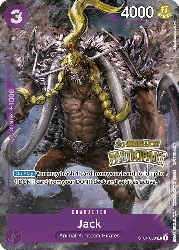 Jack (ST04-008_p1) Alt Art One Piece card