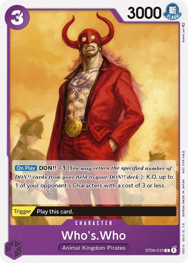 Who's.Who (ST04-010_p1) Alt Art One Piece card