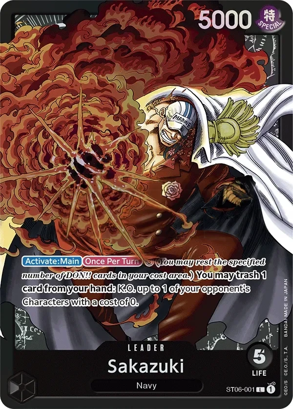 Sakazuki (ST06-001) One Piece card