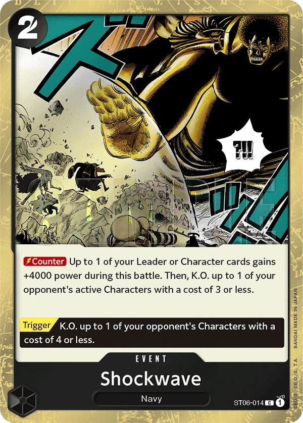 Shockwave (ST06-014_p2) Alt Art One Piece card