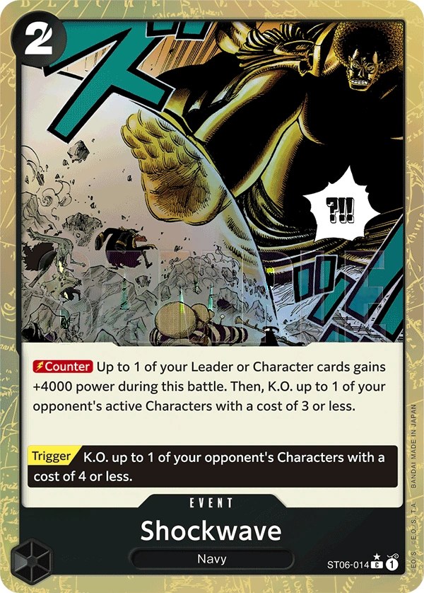 Shockwave (ST06-014_p3) Alt Art One Piece card