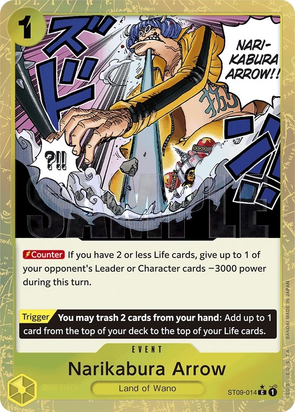 Narikabura Arrow (ST09-014_p3) Alt Art One Piece card