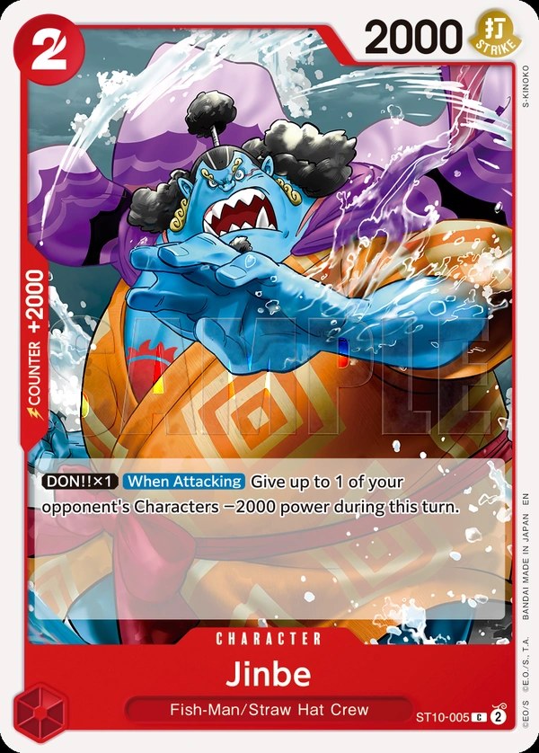 Jinbe (ST10-005_r1) Reprint One Piece card