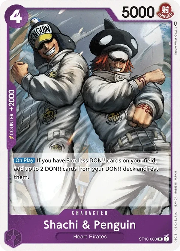 Shachi & Penguin (ST10-008) One Piece card