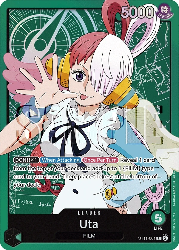 Uta (ST11-001) One Piece card
