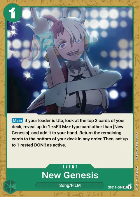 New Genesis (ST11-004) One Piece card