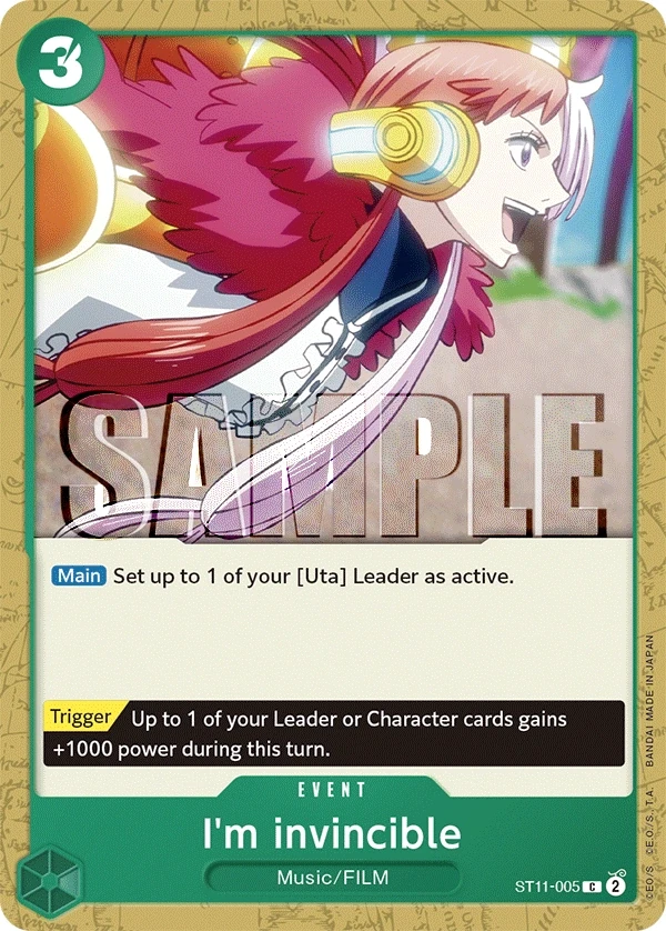 I'm invincible (ST11-005) One Piece card